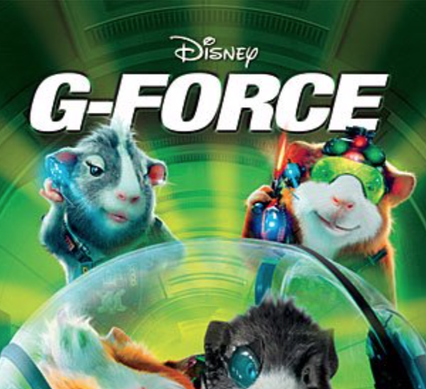 Disney G-force (two guinea pigs pose with technology gadgets)