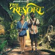 2 people walking in a jungle like area above the title